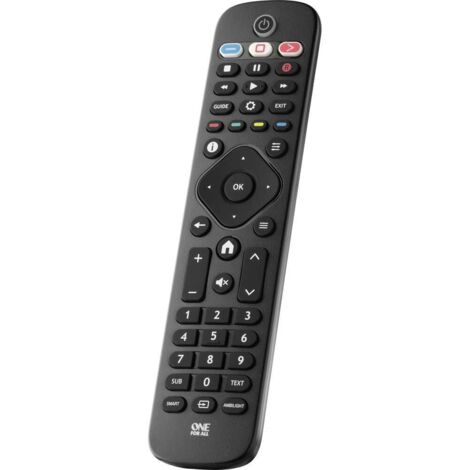 One For All telecomando di ricambio per TV Philips 2.0, Nero