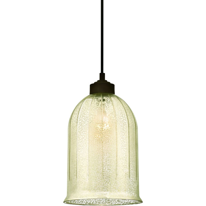 One-Light Pendant Bronze with Antique Mirror Glass