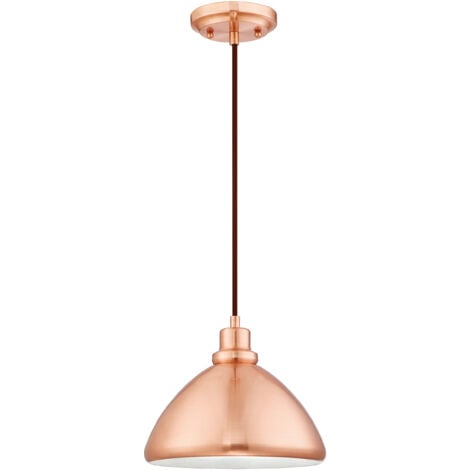 One-Light Pendant Brushed Copper