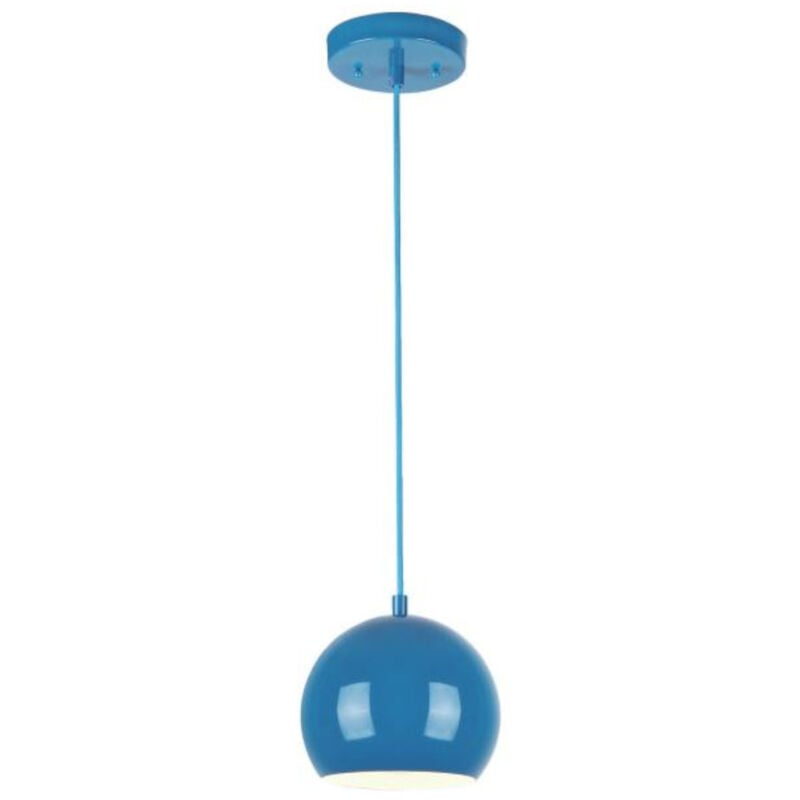 1-Light Pendant High Gloss Blue