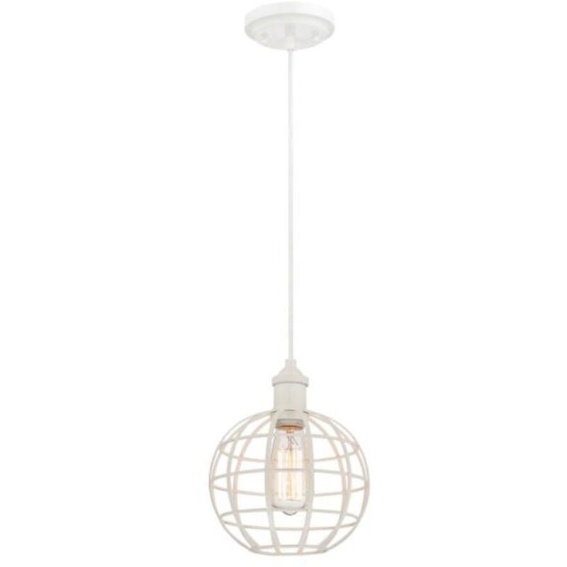 Westinghouse - One-Light Pendant White with globe cage