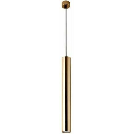 DEWDAT One Piece Modern Pendant Light Gold Spotlight Long Tube Pendant Led Cylinder Light For Kitchen Island Bedroom Living Room Indoor Adjustable Hanging Suspension