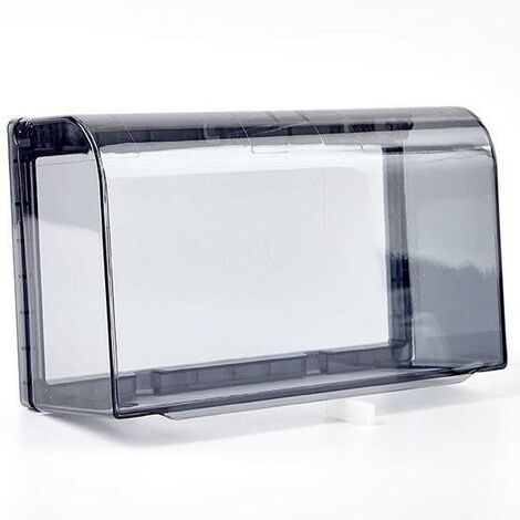 One Piece prise extérieure prise panneau housse de protection cuisine salle de bain en plastique Splash Box Black-20212175mm BF