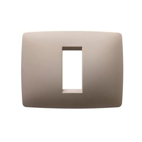 ONE PLATE 1 GANG HEMP GEWISS GW16101TC