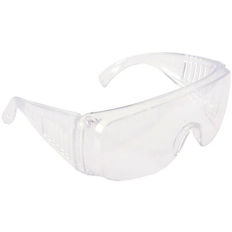 One size fits all clear safety glasses