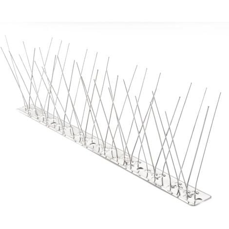 ONECE Dissuasori per Piccioni in Acciaio Inox 3.3 M, Kit Spuntoni per Uccelli, 10 Pezzi da 33 cm, Punte per La Difesa degli Uccelli Robusto e Durevole, Anti-Piccioni, Passeri, Corvi