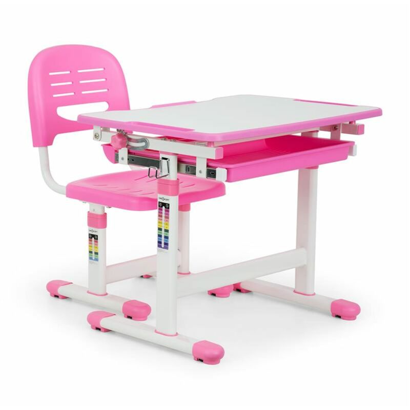 Annika Set Bureau pour enfant table & chaise hauteur réglable - rose