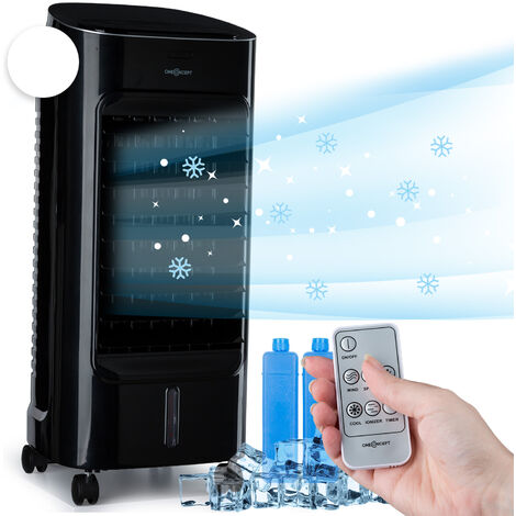 OneConcept Coolster 4-en-1 rafraîchisseur d'air 60 W 320m³/h réservoir 4l - noir