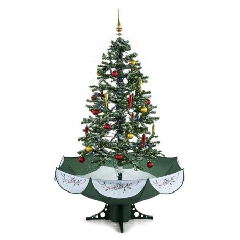oneConcept Everwhite Green Schneiender Weihnachtsbaum 180cm LED Musik grün