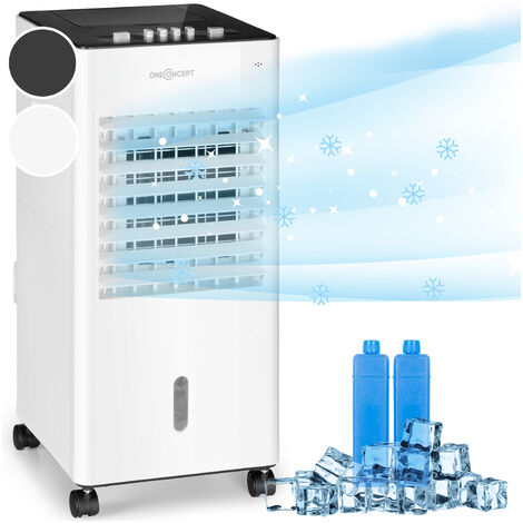 oneconcept Freshboxx Climatizador evaporativo 3 en 1 de 65W y 360m³/h 3 niveles de ventilación color blanco - Blanco