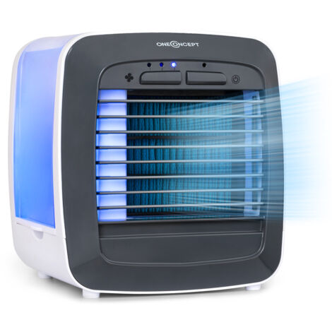 oneConcept IceCube Rafraîchisseur d'air 3 en 1 78m³/h 6 W 3 vitesses 600 ml blanc