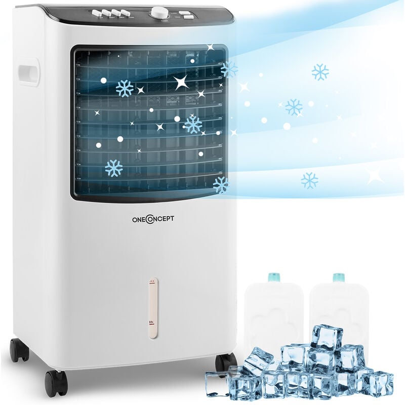 

MCH21 V2 Climatizador evaporativo Ventilador Humidificador 3-en-1 móvil 65 W Blanko