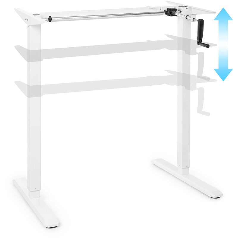 

Multidesk escritorio de altura regulable manual 73-123 cm de altura blanco