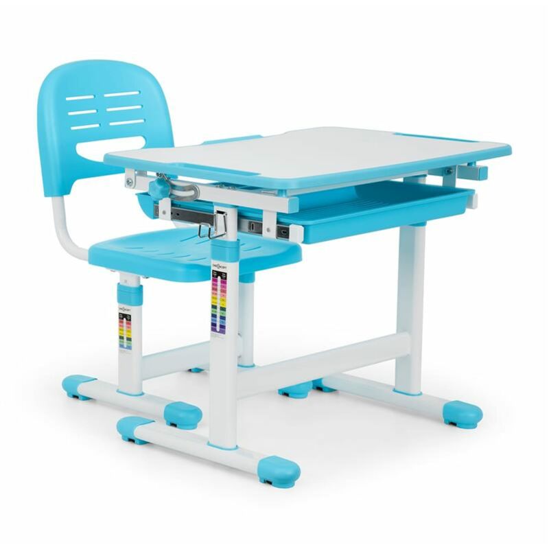 Tommi Set Bureau pour enfant table & chaise hauteur réglable - bleu