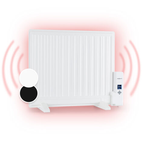 oneConcept Wallander Oil Radiator 600W LED Display Weekly Timer White