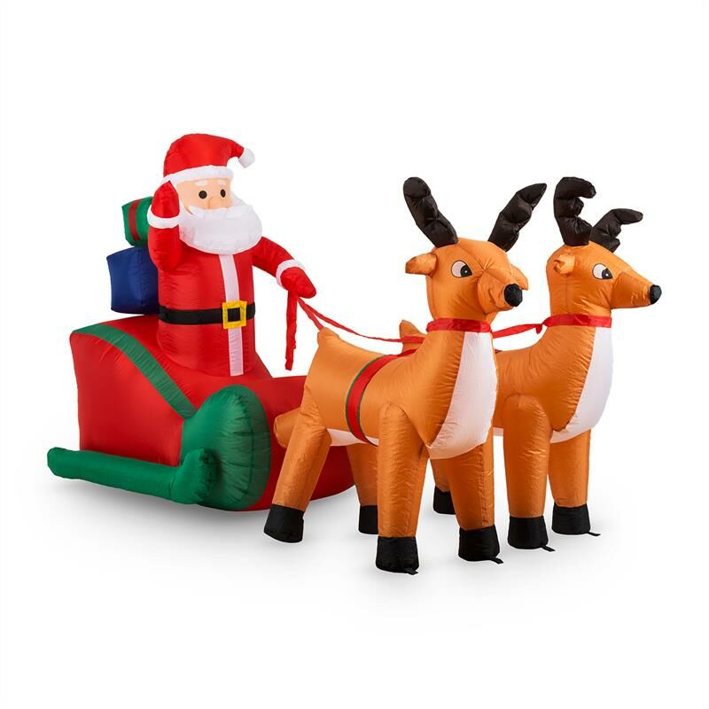 

X-Mas X-Press Papa Noel con trineo hinchable 240cm Mancha Led