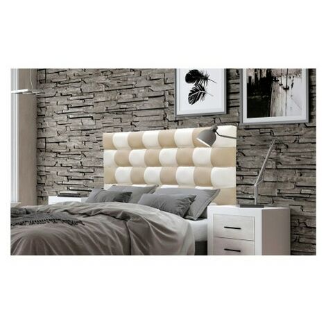 Cabecero De Cama 160, Tapizado En Polipiel Kansas Gris Para Cama  Niño/juvenil/matrimonio, 160x70 Cm De Alto con Ofertas en Carrefour