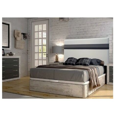 Cabecero De Cama 90, Tapizado En Polipiel Tennessee Gris Para Cama  Juvenil/matrimonio, 90x70 Cm De Alto con Ofertas en Carrefour