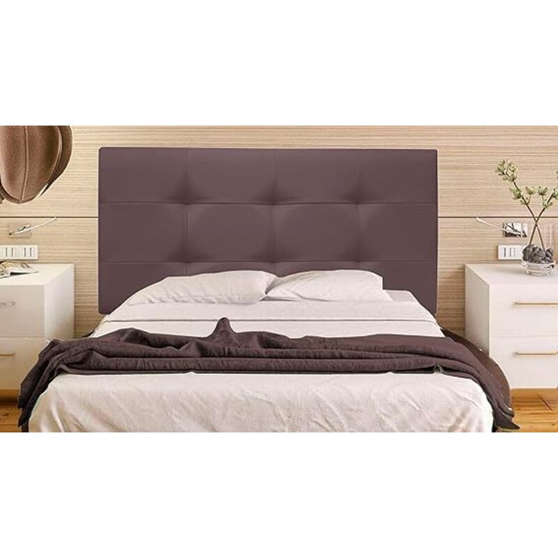 

Cabecero de Cama tapizado en Polipiel Mod.TENNESSEE, Acolchado de Espuma para Cama de Niño, Juvenil y Matrimonio (70 cm. Alto) (105X70, Marrón)