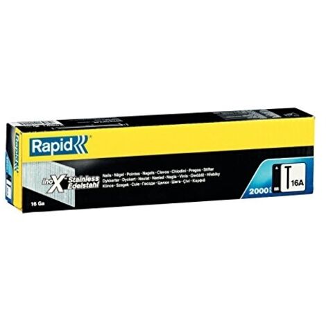 Ongle Rapid 16A SS 5000823 50 mm 20° 2000 pcs . acier inoxydable