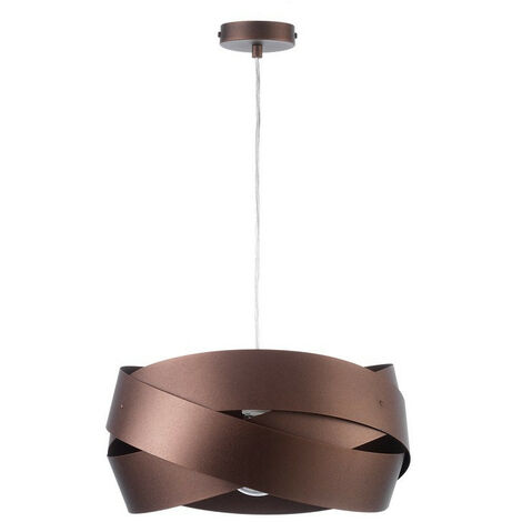 Onli Abbraccio Cylindrical Pendant Ceiling Light, Dark Brown