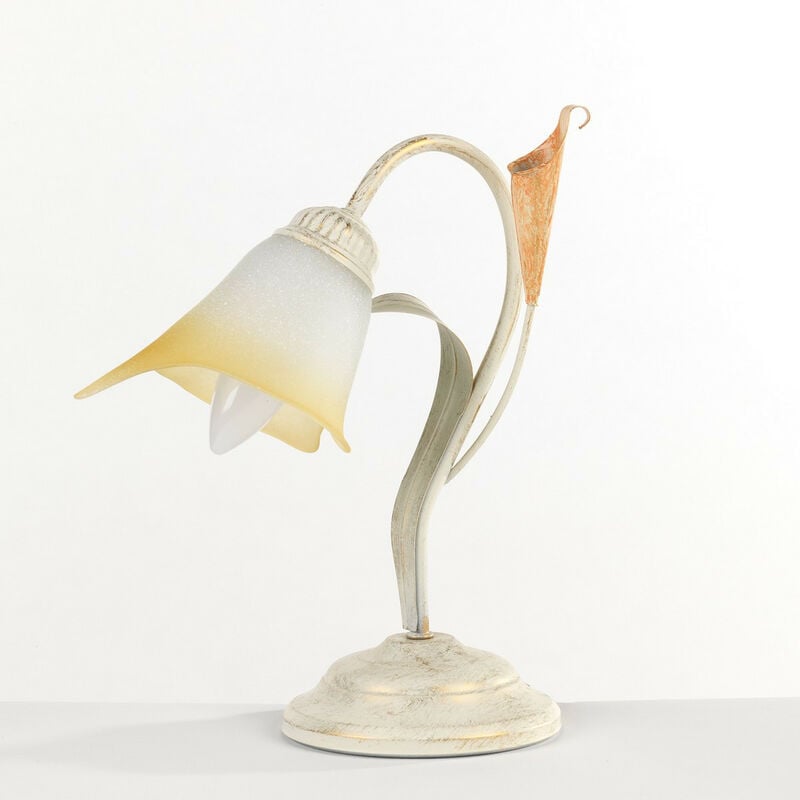 Onli Lucrezia Glass Table Lamp, Ivory