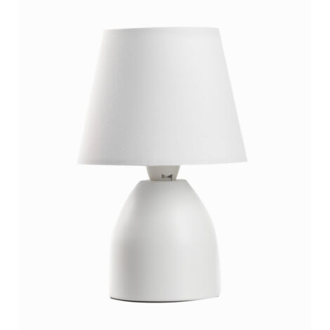 Onli Nano Lampada da Tavolo E14, Bianco, 13 cm x h 19 cm