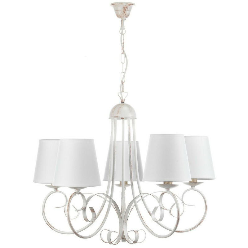 Pompei Candelabro de varios brazos con pantallas, blanco con pantallas - Onli