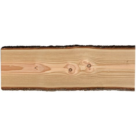 Onlywood Tavola legno grezzo con corteccia Spessore 30 mm- 1200 x 400-500 mm - Legno Douglas