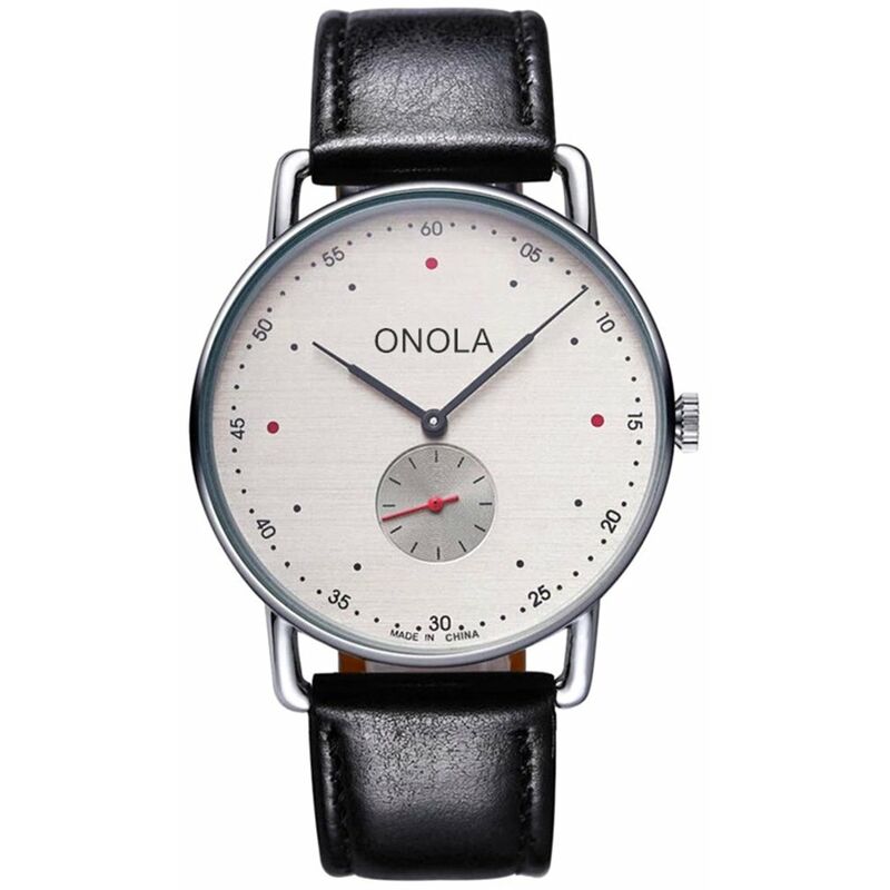 

3806 Reloj de cuarzo para hombre Correa de nailon de cuero Reloj de pulsera multifuncion de moda Relojes 3ATM - Onola