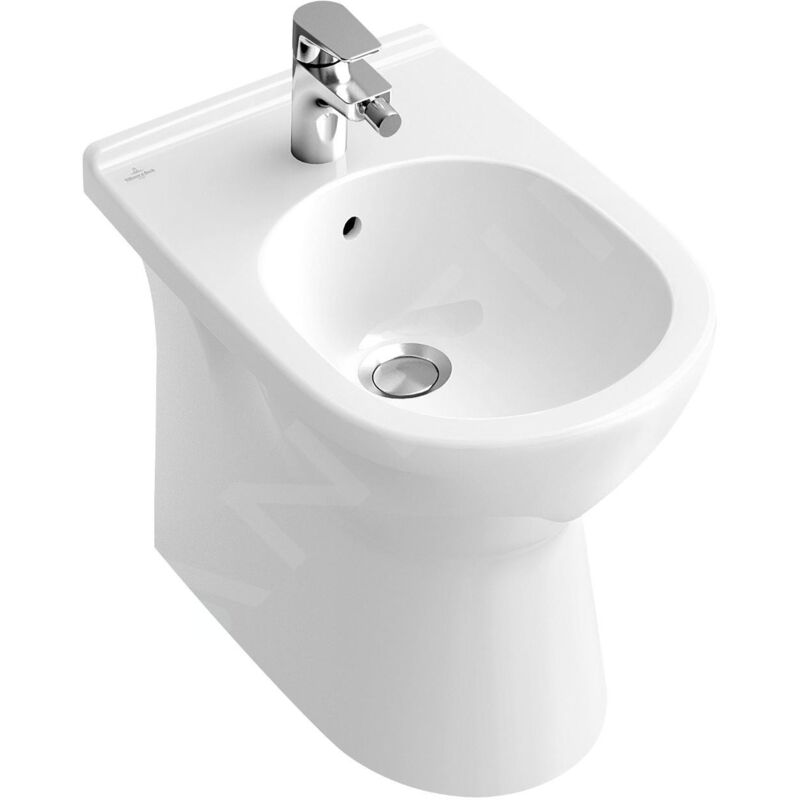 Villeroy&boch - O.novo - Bidet sur pied 360x560x400 mm, un trou pour robinetterie, CeramicPlus, blanc alpin 546100R1