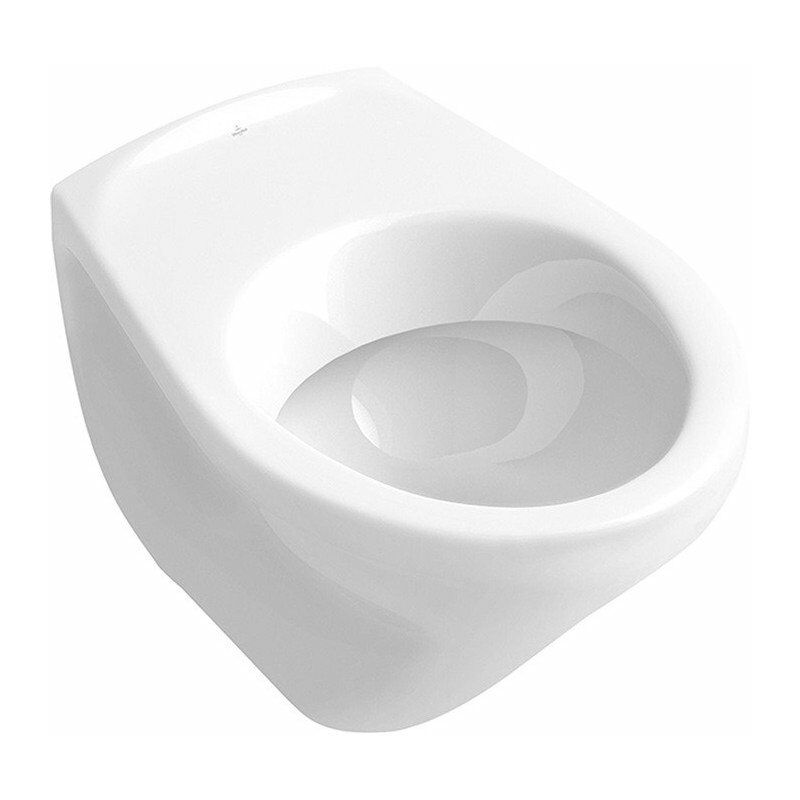 

O.novo, Inodoro de fondo, 360 x 550 mm, sin orificio para tapa de inodoro, modelo suspendido, desagüe horizontal, Porcelana sanitaria, NF Blanc