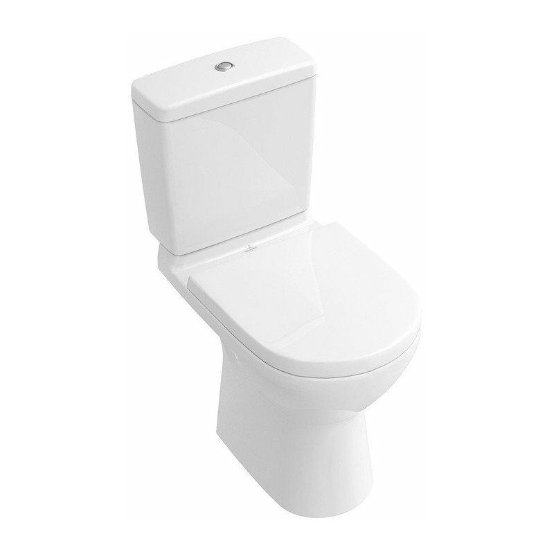 

O.novo, inodoro de fondo, 360 x 670 mm, modelo de pie, salida horizontal, sanitario blanco AntiBac