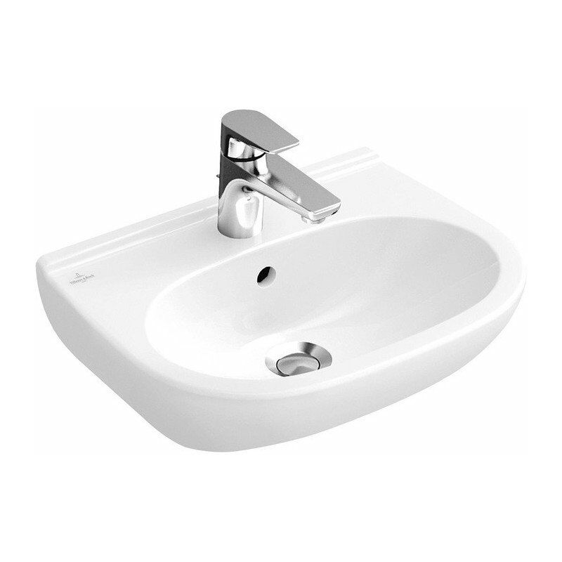 

Villeroy&boch - O.novo, Lavabos de pared, 550 x 370 mm, Ovalado, sin orificio para grifería, sin rebosadero, Los modelos sin rebosadero deben tener