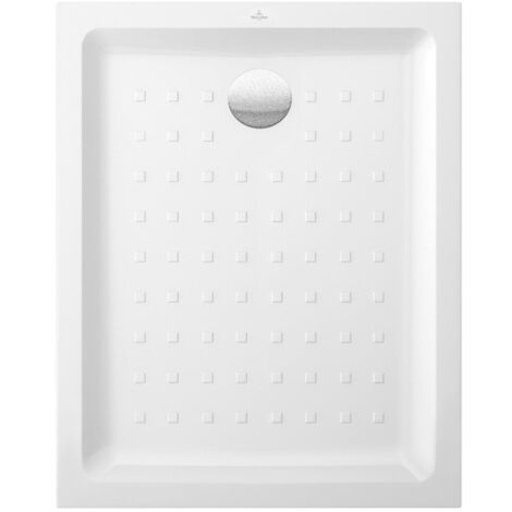 O.novo, Receveurs de douche rectangulaires, 1000 x 800 x 60 mm, Profondeur: 30 mm, Rectangulaire, en céramique, à poser ou à encastrer à fleur, sur pieds ou à poser, Céramiqueavec pastilles et surface
