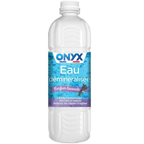 Onyx - Acqua Demineralizzata - Ferro da Stiro, Piastra a Vapore, Scollatrice di carta da parati, Auto - 100% di Ingredienti di origine naturale, Ecocert - Fabbricazione francese - 5L - Fragranza