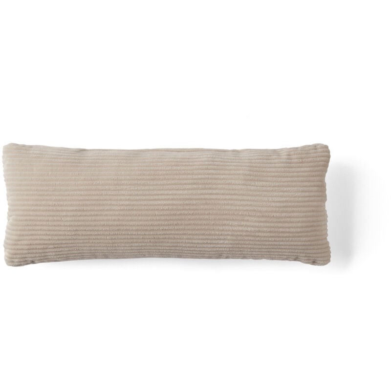 Lisa Design - Onyx - coussin - en velours côtelé - 22x60 cm - beige