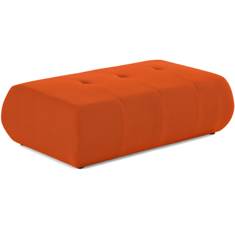 Onyx - pouf d'appoint - en tissu mailles 3d - orange