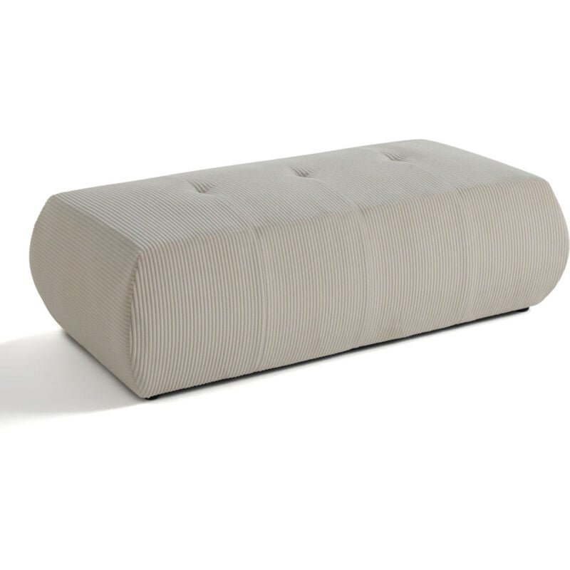 Onyx - pouf d'appoint - en velours côtelé - beige