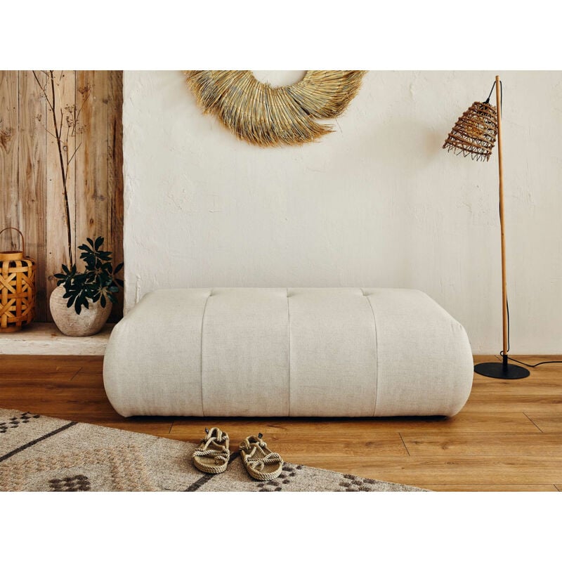 Onyx - pouf modulable - en tissu - beige