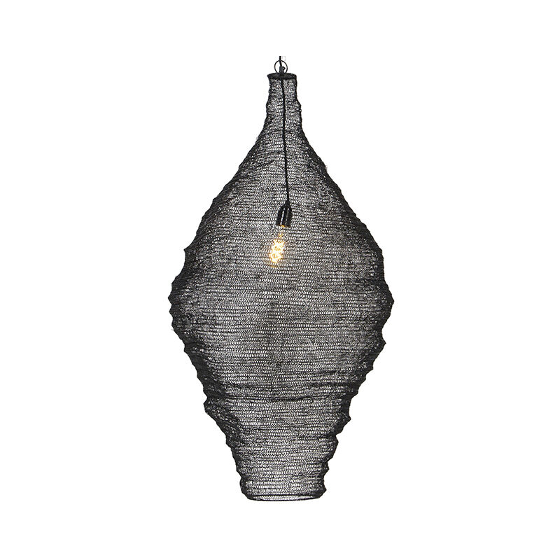 Oriental hanging lamp black 60 cm - Nidum L.