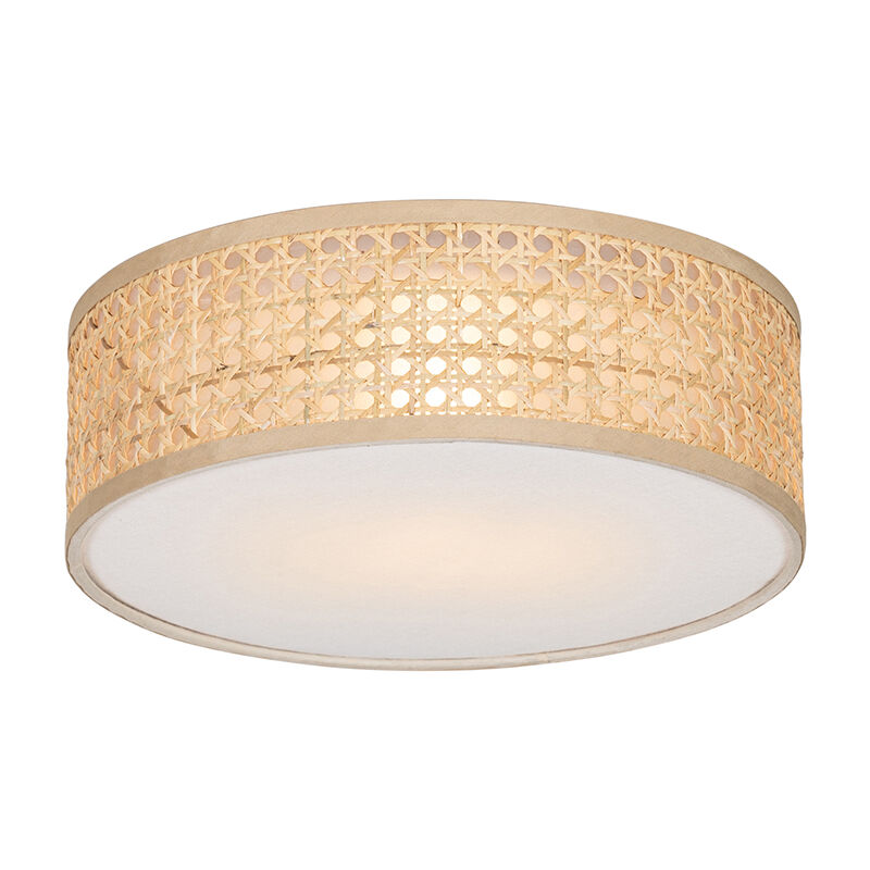 Qazqa Orientalische Deckenleuchte Rattan 30 Cm - Tromma