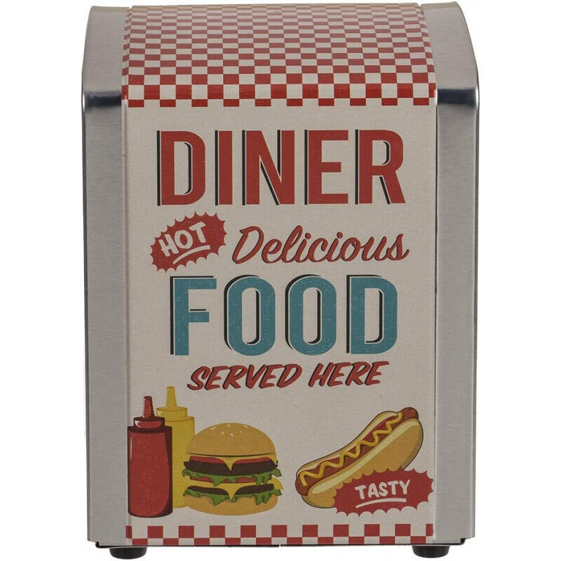 Distributeur de serviettes - Diner - Métal - Multicolore - 14 x 10.5 x 9.5 cm