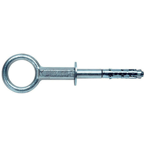 G&B FISSAGGI OP50/27 - OCCHIOLO IN ACCIAIO CERTIFICATO PER IL COLLEGAMENTO DIRETTO DI PONTEGGI APPOGGIATI A TERRA 16X270 MM DIAMETRO 50 - G&B