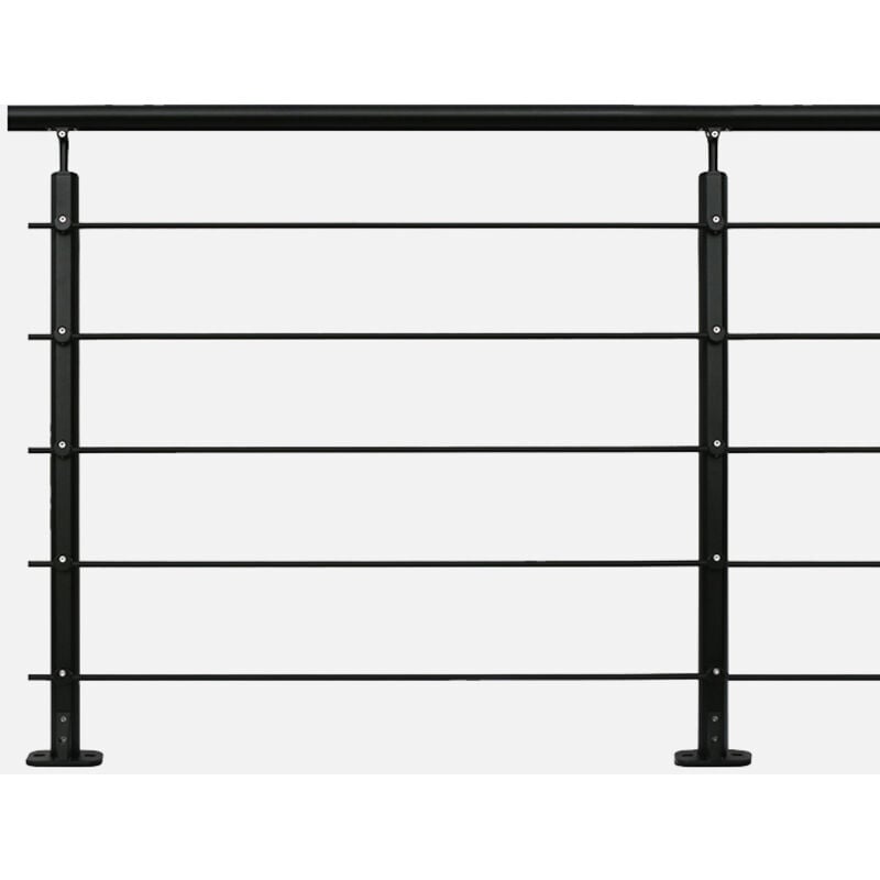 Opalu - Kit garde-corps 2m prêt à poser en aluminium