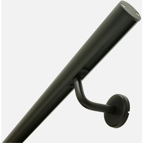 OPALU - Kit main courante murale en aluminium + supports de fixation