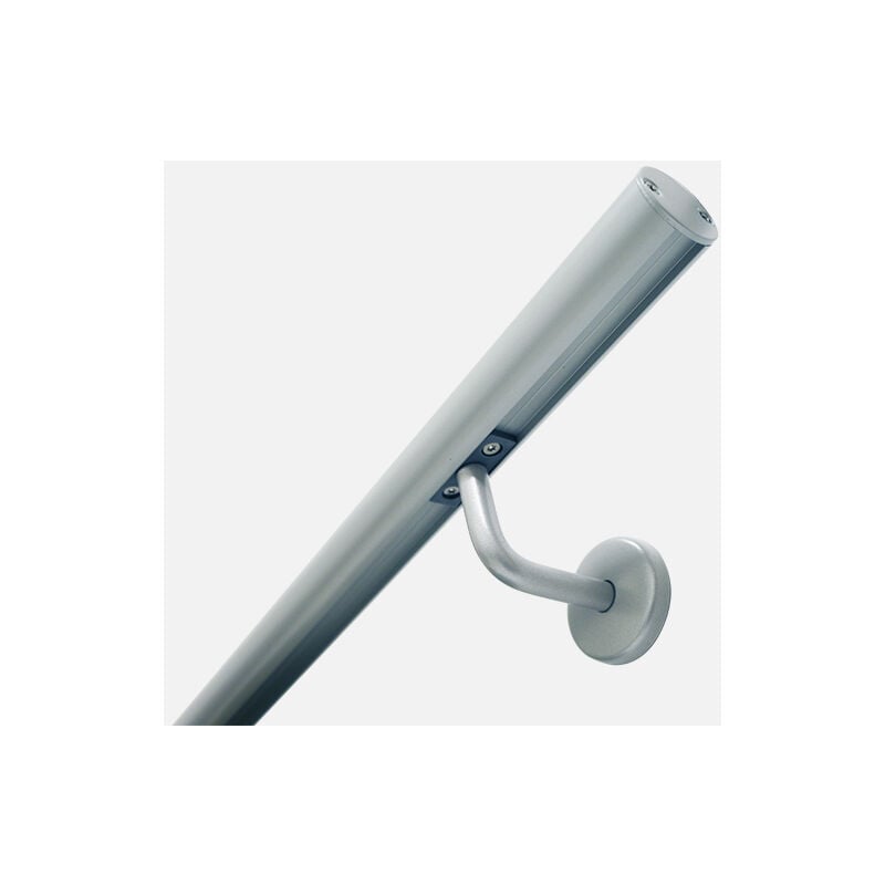 Kordo - opalu - Kit main courante murale en aluminium + supports de fixation