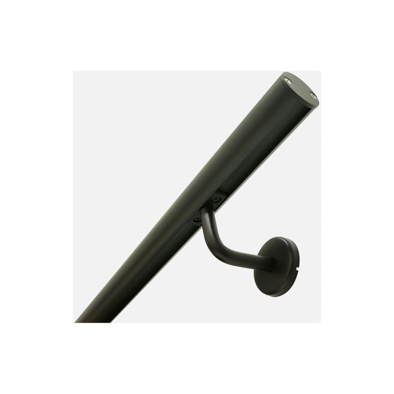 Kordo - opalu - Kit main courante murale en aluminium + supports de fixation