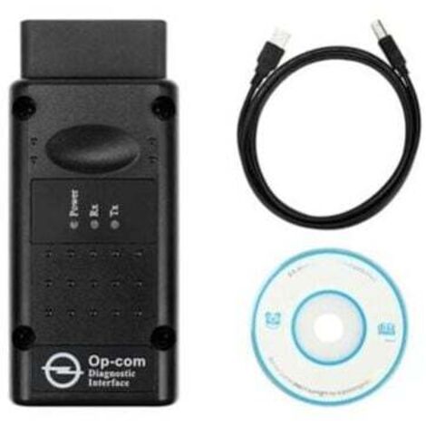 OPCOM 2012V CAN OBD2 Testeur de diagnostic de diagnostic USB Firmware V1.99, Noir