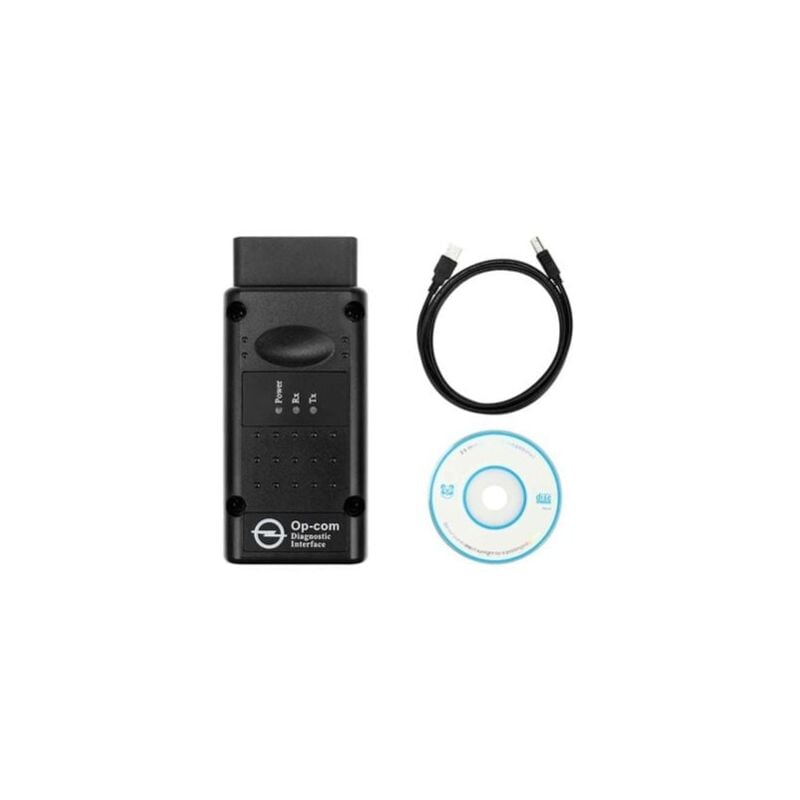 Image of Jalleria - opcom 2012V can OBD2 USB-Schnittstelle Diagnosetester Oper Firmware V1.99, Schwarz